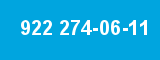 922 274-06-11